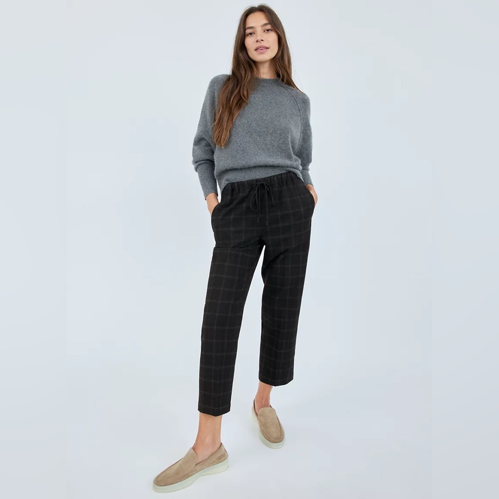 The Group by Babaton Jimmy Pant - Black Fine Grid